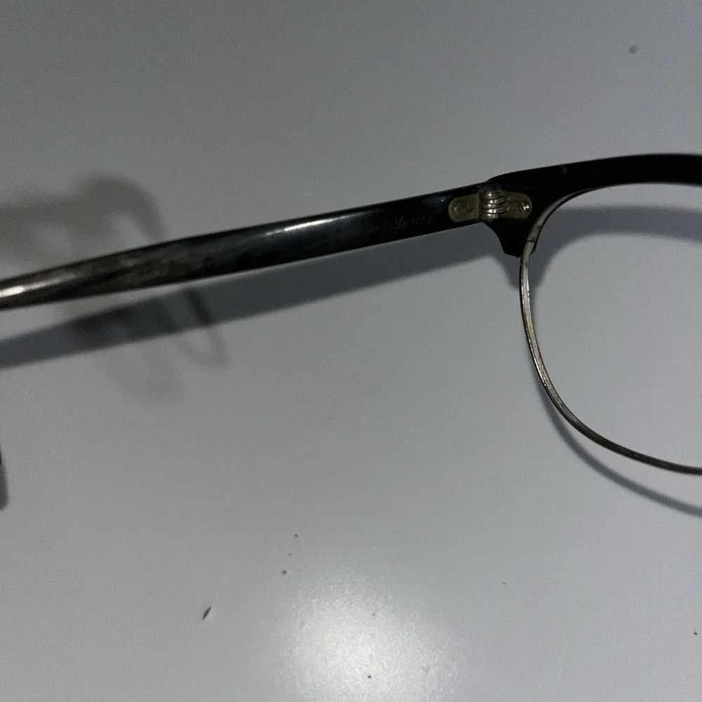 Shuron 6 1/2 Vtg 12k GF 46 Browline‎ Eyeglass Frames Retro 22 M/M Cable Temple
